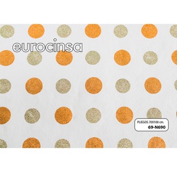 [69N690] PLIEGO PAPEL COTTON 100% HECHO A MANO CON BRILLO 70x100cm.