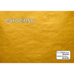 [790101] BOBINA PAPEL KRAFT OSCURO IMPRESIÓN ORO 70cm. x 7,1-7,7Kg.