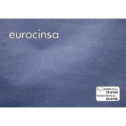 [790105] BOBINA PAPEL KRAFT OSCURO IMPRESIÓN AZUL 70cm. x 7,1-7,7Kg.