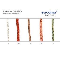 [801179] ROLLO CINTA POLYRAPHIA DISEÑO STARS A-15mm. C-79 200m.