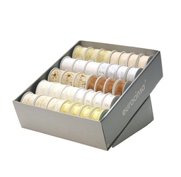 [894002] BOUTIQUE CINTA TEXTIL WEDDING A-25mm. 20 Rollos x 3m. A-40mm.15 Rollos x 2m. C-02