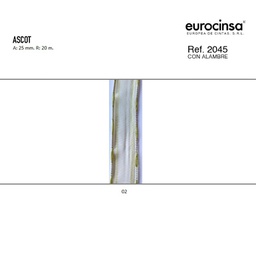 [L07202] ROLLO CINTA ASCOT A-25mm. C-02 20m.