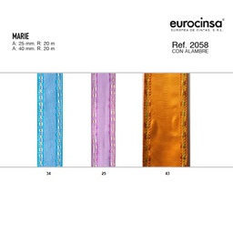 [L07943] ROLLO CINTA MARIE A-40mm. C-43 20m.