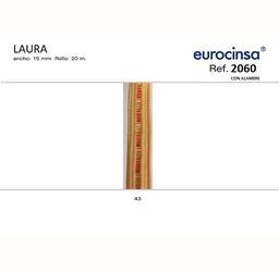 [L08243] ROLLO CINTA LAURA A-15mm. C-43 20m.