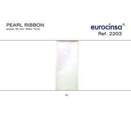 [L09001] ROLLO CINTA PEARLRIBON A-40mm. C-01 10m.