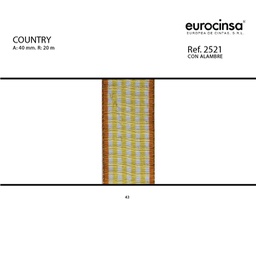 [L16550] ROLLO CINTA COUNTRY A-25mm. C-50 20m.