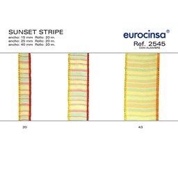 [L17220] ROLLO CINTA SUNSET STRIP A-15mm. C-20 20m.