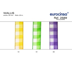 [L19551] ROLLO CINTA WALLIS A-25mm. C-51 20m.