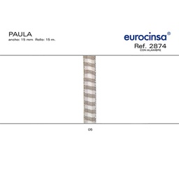 [L23805] ROLLO CINTA PAULA A-15mm. C-05 15m.