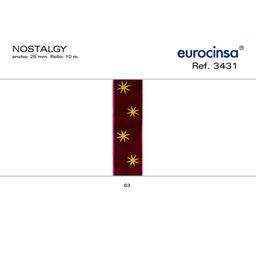 [L32663] ROLLO CINTA NOSTALGIE A-25mm. C-63 10m.