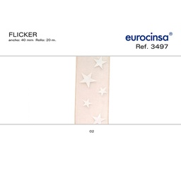 [L34202] ROLLO CINTA FLICKERS A-40m. C-02 20m.