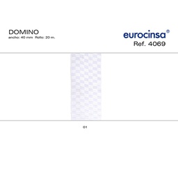 [L36101] ROLLO CINTA DOMINO A-40mm. C-01 20m.