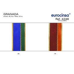 [L38274] ROLLO CINTA GRANADA A-40mm. C-74 20m.