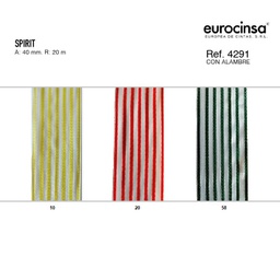 [13L001] ROLLO CINTA SPIRIT A-40mm. C-20 20m. CON ALAMBRE