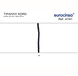 [L42839] ROLLO CINTA TIFFANY A-04mm. C-39 25m.