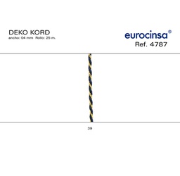 [L43239] ROLLO CINTA DEKO KORD A-04mm. C-39 25m.