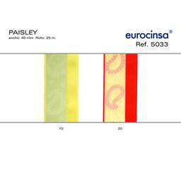 [L44420] ROLLO CINTA PAYSLEY A-40mm. C-20 25m.