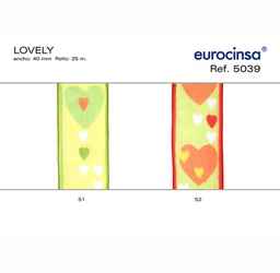 [L44652] ROLLO CINTA LOVELY A-40mm. C-52 25m.