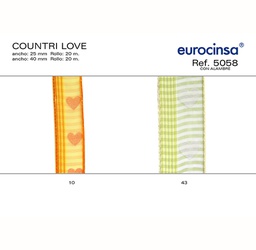 [L45143] ROLLO CINTA COUNT LOV A-25mm. C-43 20m.