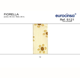 [L48214] ROLLO CINTA FIORELLA C.A. A-40mm. C-14 20m.