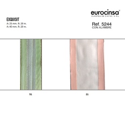 [L50451] ROLLO CINTA EXQUISIT A-25mm. C-51 20m.