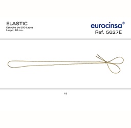 [L53115] CAJA DE 500 LAZOS ELASTICOS A-01mm. L-40cm. C-15