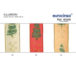 [L56443] ROLLO CINTA ILLUSION A-40mm. C-43 20m.