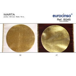 [13L026] ROLLO CINTA MARTA A-100mm. C-02 10m. CON ALAMBRE