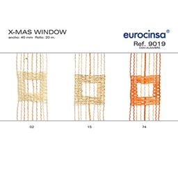 [L70502] ROLLO CINTA X-MAS WINDW A-40mm. C-02 20m.