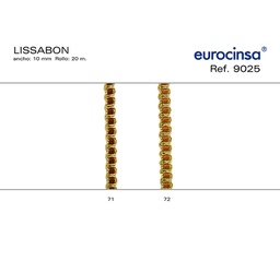 [L71071] ROLLO CINTA LISSABON A-10mm. C-71 20m.