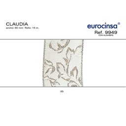 [13L038] ROLLO CINTA CLAUDIA A-60mm. C-05 15m. CON ALAMBRE