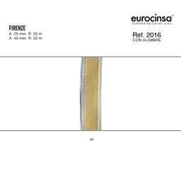[N05651] ROLLO CINTA FIRENZE A-25mm. C-51 25m.