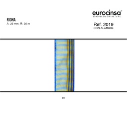 [N06034] ROLLO CINTA RIONA A-25mm. C-34 25m.