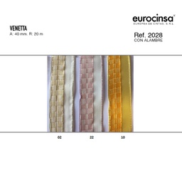 [N07410] ROLLO CINTA VENETTA A-40mm. C-10 20m.