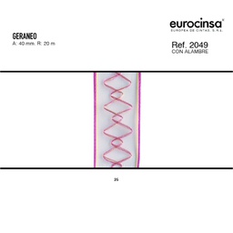 [N08725] ROLLO CINTA GERANEO A-40mm. C-25 20m.