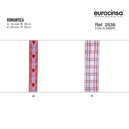 [N18601] ROLLO CINTA ROMÁNTICA A-25mm. C-01 20m.