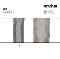 [N25943] ROLLO CINTA VIENA A-60mm. C-43 25m.