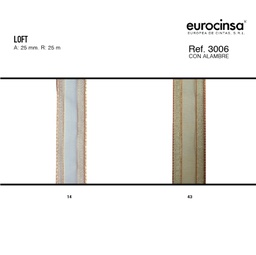 [N26243] ROLLO CINTA LOFT A-25mm. C-43 25m.
