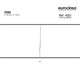 [N37421] ROLLO CINTA STRING A-02mm. C-21 100m.