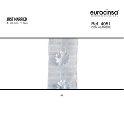 [N38801] ROLLO CINTA JUST MARRIED A-40mm. C-01 3m.