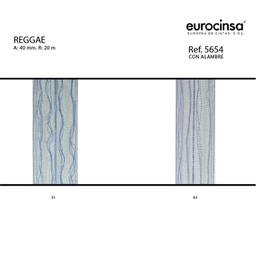 [N62161] ROLLO CINTA REGGAE A-40mm. C-61 20m.