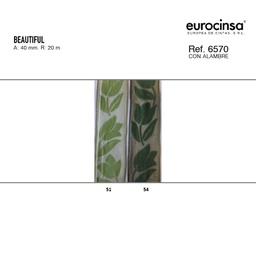 [N67951] ROLLO CINTA BEAUTIFUL A-40mm. C-51 20m.