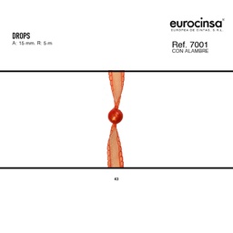 [N71243] ROLLO CINTA DROPS A-15mm. C-43 5m.