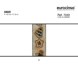 [N74102] ROLLO CINTA GINGER A-40mm. C-02 20m.