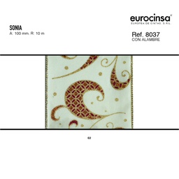 [13L025] ROLLO CINTA SONIA A-100mm. C-02 10m. CON ALAMBRE
