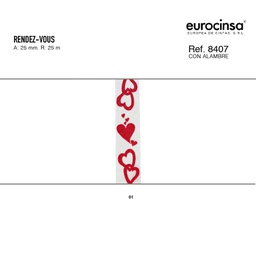 [N77501] ROLLO CINTA RENDEZ-VOUS A-25mm. C-01 25m.