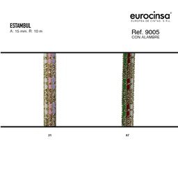 [N78887] ROLLO CINTA ESTAMBUL A-15mm. C-87 10m.