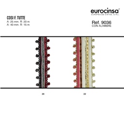 [N80420] ROLLO CINTA COSI FRUIT TUTTE A-25mm. C-20 20m.