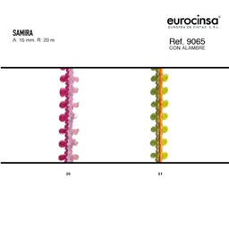 [N82225] ROLLO CINTA SAMIRA A-15mm. C-25 20m.