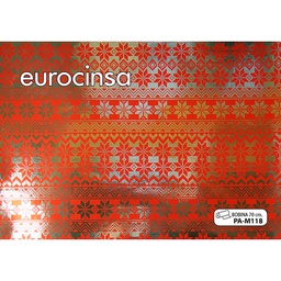 [PAM118] BOBINA PAPEL FANTASÍA NAVIDAD METALIZADO 70cm. x 11,1-12,1Kg.